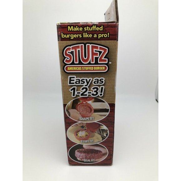 STUFZ Americas Stuffed Burger As Seen On TV Make Burgers Like A Pro! Brand New - Picture 2 of 6